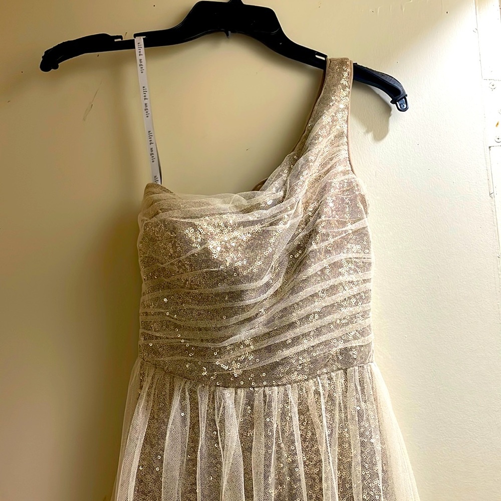 Gold Shimmery Prom or Bridesmaid Gown Size 0